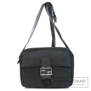 Fendi Zucchino Canvas Shoulder Bag